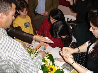 Hana Karam reading from and signing copies of her novel, March 2006