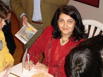 Hana Karam reading from and signing copies of her novel, March 2006
