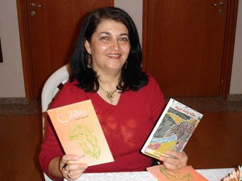 Hana Karam reading from and signing copies of her novel, March 2006