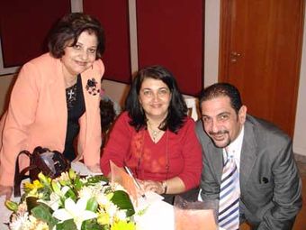 Hana Karam reading from and signing copies of her novel, March 2006