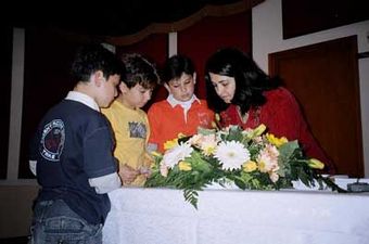 Hana Karam reading from and signing copies of her novel, March 2006