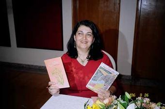 Hana Karam reading from and signing copies of her novel, March 2006
