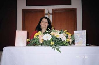 Hana Karam reading from and signing copies of her novel, March 2006