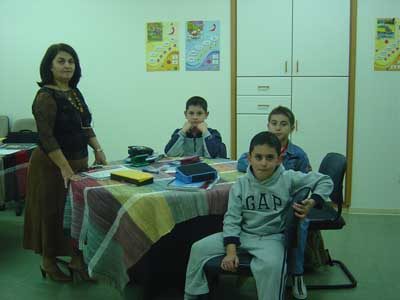Pupils and lessons at Hana’s Arabic school in Limassol