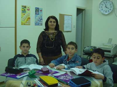 Pupils and lessons at Hana’s Arabic school in Limassol