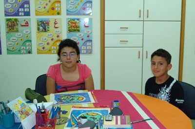 Pupils and lessons at Hana’s Arabic school in Limassol